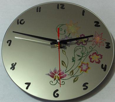 horloge fleur