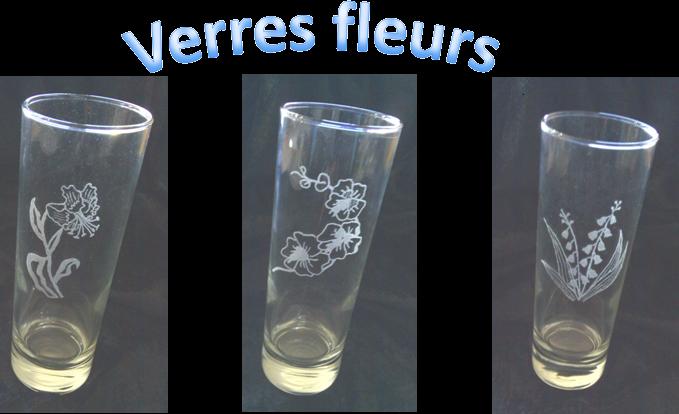 verres fleurs